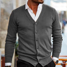 Thomas | Refined V-Neck Knit Cardigan - Valereo