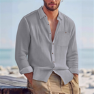 Thomas | Relaxed Linen Button-Up Shirt - Valereo
