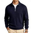 Reginald | Casual Geometric Quarter-Zip Sweater