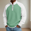 Douglas | Casual Waffle Quarter-Zip Sweater