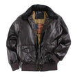 Frank | Refined Leather Aviator Jacket