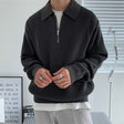 Walter | Classic Waffle-Knit Quarter-Zip Sweater