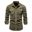 Vincent | Casual Cotton Cargo Shirt - Valereo