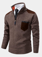 Vincent | Classic Quarter-Zip Knit Sweater - Valereo