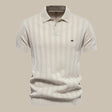 Vincent | Refined Ribbed Knit Polo Shirt - Valereo