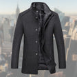 Vincent | Refined Wool Stand-Collar Jacket - Valereo