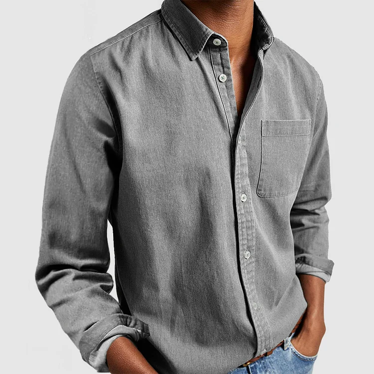 Vincent | Relaxed Cotton Button-Up Shirt - Valereo
