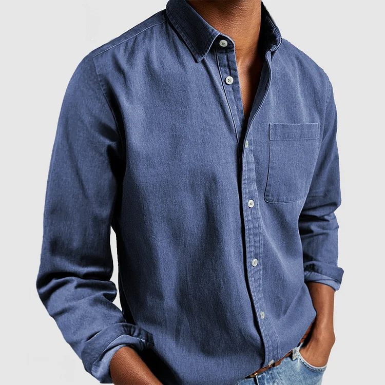 Vincent | Relaxed Cotton Button-Up Shirt - Valereo