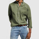 Vincent | Relaxed Cotton Button-Up Shirt - Valereo