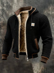 Douglas | Casual Hooded Sherpa Knit Jacket