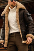 Bradley | Refined Shearling Aviator Coat