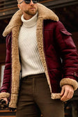 Bradley | Refined Shearling Aviator Coat