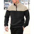 Nathaniel | Relaxed Geometric Quarter-Zip Sweatshirt